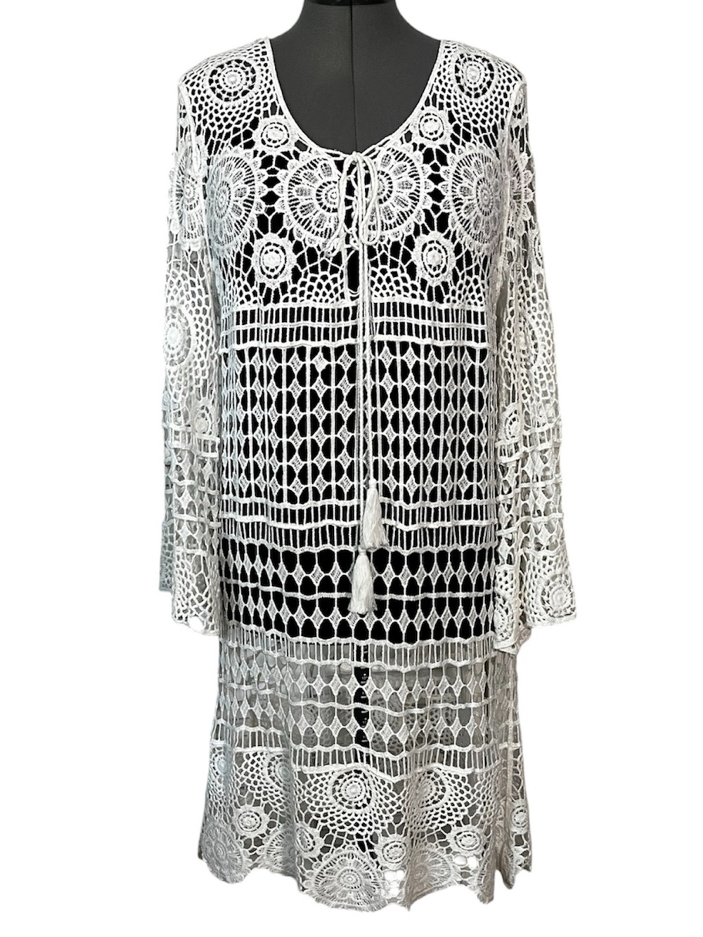 Crochet Lace Dress/Coverup Lu
